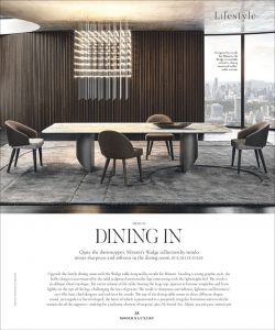 Discover the Wedge dining table 
